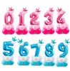 블루 핑크 번호 풍선 행복 한 생일 풍선 생일 파티 장식 아이 소년 소녀 파티 ballon 번호 GA551
