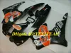 Motorcykel Fairing Kit för Honda CBR900RR 893 91 92 93 94 95 CBR900 RR 1991 1995 ABS Orange Svart Fairings Set + Presenter HB09