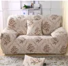 Spandex Stretch Beige Flower Sofabezug Große Elastizität 100 % Polyester Loveseat Sofa Möbelbezug Schonbezug Schutz