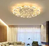 Ambiance concise moderne nordique LED plafonniers en cristal lampes de salon pendentif éclairage chaud romantique chambre Foyer acrylique créatif
