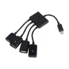 4 port Micro USB OTG Power Hub Hub Łącznik