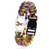 2021 Puzzleteil Autismus Bewusstsein Hoffnung Charm Bunte 25*18mm Glas Cabochon Outdoor Survival Paracord Armbänder Männer Frauen Schmuck