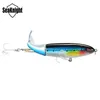 Brand Whopper Plopper Fishing Lure 13g-90mm 39-130mm Flytande Topwater Simning Popper Rotating Tail Bait Monster Crankbait