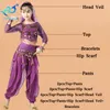 Girls Belly Dance Costume Set Suit Kids Belly Dancing Child Bollywood Children Performance Outfits Chiffon Long Sleeves