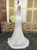 Romantic Lace Mermaid Beach Wedding Dress Real Images Jewel Neck Sleeveless Country Bohemian Bridal Gowns Sexy Backless Desgin