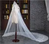 2022 dentelle cathédrale mariage voile accessoires de mariage longs voiles de mariée avec peigne strass Casamento Hijab Velo Kim Kardashian