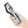 Aparador kemei km5031 11 em 1 máquina de cortar cabelo aparador de orelha nariz trimmer 3 lâmina barbeador gravura trimmer kit aliciamento com 4 pentes guia