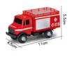 Alloy Car Model Toy, Ambulance, Tractor Shovel, Truck, Fire engine, Pull-back Car, for Party Kid' Birthday' Gift, Collection,Home Decoration