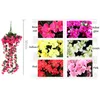 Violet Artificial Flower Decor Simulation Wedding Wall Hanging Basket Flower Vine Orchid Silk Flower Rattan Outdoor Corridor DIY6992868