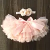 INS Newborn Baby Girls Tutu SKIRT shorts WITH HEADBAND Photo Photography Prop dress pants Princess Dance Tutu Skirt Fluffy Pettiskirt B11