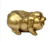 Porco de cobre pequeno pêndulo porco forte enriquecimento Zhaocai defende os ornamentos de metal "