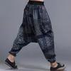 2017 japonês samurai boho baixa virilha solta harem calças baggy hakama swag cruz sweatpants hiphop calças de dança 71905256z
