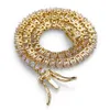Замороженные цепи алмазной теннисный браслет мужские украшения хип -хоп -ювелирные изделия 18 тыс. Золотые браслеты Микромолочно