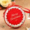 Cross-border tinplate coin purse accessories Christmas pendants multi-color mat jingle bell ornaments