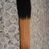 100PC / Pack Micro Hair Extensions Micro Bead Extensions 100% Brazilian Human Rak Hår 100g Micro Loop Hair Extensions