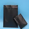 1500 unids/lote 5 colores barrera sellado térmico paquete al por menor bolsa de papel de aluminio negro bolsas de pie para