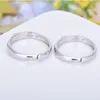 925 Sterling Silver Women Engagement Ring Men Band de mariage Coupages de couples Rings ouverts Ring Ajustement5885725