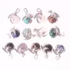 Zilveren Tone Dragon Claw Hanger Holding Semi Precious Stone Crystal Quartz Ball Pendant voor Heren Gothic Power Healing Chakra Reiki Necklace