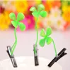 LYSUMDUOE Cute Kawaii Wisdom Grass Hair Clips Headwear Mushroom Clasp Cherry Beetle Hairpin Bean Barrettes Accessories for Women