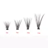 60 pçs / set Enxertar cílios postiços Indivíduo Mink Cílios Falsos Extensão Liso Preto Falso Lash Eye 6-14mm Toool Maquiagem