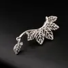 Gold Clip Earrings Leaves Design Gold Pleated Punk Style Ear Cuff For Women Men Fashion Jewelry pendientes