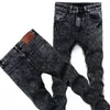 Wdjugz svart mager jeans män vinter höst stretch denim jeans man elastisk avslappnad smal jean pants manlig kvalitet homme