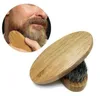 Setole naturale setole a setole per barba Bustache Bustache Rapposti a pettine Massage Round Wood Hand Righes fatti a mano 5128131