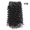 Crochet 1 PCS / Pack 8-14inch Jerry Curly Costurar em Weave Sintético Cabelo Wafts Extensões de cabelo Ombre para mulheres