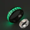 Stal nierdzewna Noctilucennt Luminous Matoin's Masooning Ring Jewelry Freemason Mason Signet Pierścień