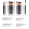 20 pçs / set Professional Eye Makeup Brushes Set Sombra Delineador sobrancelha corretivo Make Up Brushes ferramentas de beleza maquiagem