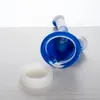 Silicone Water Pipe Smoking Accessories Dia 70mm Mixed Colors Including Glass Bowl+silicon Down Stem Glass Bong Dab Rigs