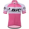 BIC Team Mäns Cykling Kortärmad Jersey Road Racing Shirts Cykeltoppar Sommar Andas utomhus Sport Maillot S21043007