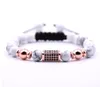 10pc/set 2018 New fashion high quality low price with 8MM natural stone lucky round beads woven bracelet for women men charm jewelry