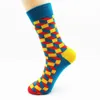 New winter men's funky cotton stripe colorful socks high quality mens dress socks fashion skateboard 4 pairs284r