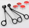 Stainless Steel Candle Wick Trimmer Oil Lamp Trim scissor tijera tesoura Cutter Snuffer Hook Clipper1260890