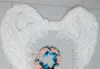 Feather Angel Wing Stage Utför svarta vita pografiska klädtillbehör Halloween Vuxen Boll Prop Wedding Supplies Party Deco8216767
