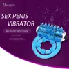 Новинка секс -игрушки мужчины дольше длительный хрустальный пенис вибраторный кольцо вибрации для взрослых игрушечных сексуальных продуктов для мужчин или пары5134870
