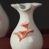 Vase à fleurs en céramique, pot de fleur créatif contracté, décoration de maison, décoration de salle artisanale, figurine artisanale en porcelaine, cadeau