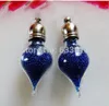 100pieces water drop shape glass vial pendant glass pendant charms mini wishing bottle handmade fashion jewelry findings