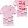 ウェストパブロTシャツの男性パブロ印刷半シーズンアンチシーズン3 Tシャツヒップホップクラブソーシャルラッパーティートップス1212FF