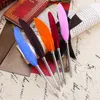 Lovely Kawaii mini feather gift ballpoint pen color quill pen School Office Supplies