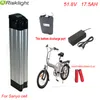 Descarga inferior 51,8 V 1000 W batería de bicicleta eléctrica 52 V batería de iones de litio 51,8 v 17.5ah para bicicleta eléctrica para Sanyo Cell
