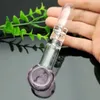 Colorir tr￪s camadas deflerar tubo de vidro de vidro bongs de vidro queimador de ￳leo tubula de ￡gua plataformas de ￳leo fumando, frete gr￡tis