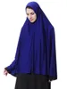 wholesale 12 Couleurs Femmes Élastique Bandeau Longue Écharpe Dame Musulman Hijab Arabe Wrap Châle Chapeaux Décor Femme Islamique Hijab Solide Rouge Gris