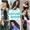 9a Koronki Zamknięcie z 3 Wiązkami Brazylijski Peruwiański Malezyjski Indian Virgin Proste Ludzkie Włosy Uwagi 100% Nieprzetworzone Remy Hair Extensions