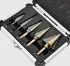 5st Step Cone Drill Set Drill Bits For Metal Tool Box Hole Cutters Power Cones HSS High Speed ​​Steel Multiple Ferramentas3921321