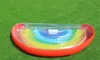 Halbkreis-Regenbogen-aufblasbare Schwimmer, leicht zu tragendes Pool-Wasserspielzeug, wiederverwendbarer PVC-Schwimmring für Erwachsene und Kinder, 60 at B