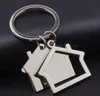 Small House Model Metal Keychain Keyring Bag Pendant Cute Car key chain ring holder Jewelry for Men Women