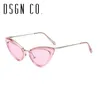 DSGN CO 2018 Slim Fashion Cat Eye Sonnenbrille für Frauen Klassiker 6 Farbdesigner Cateye Sonnenbrille UV4003672347