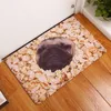 Mata do kąpieli Śmieszne mopsy Drukowane Mata 50x80cm Dywan toaletowy Łazienka Outdoor Doormat Kuchnia Dywaniki podłogowe Hurtownie